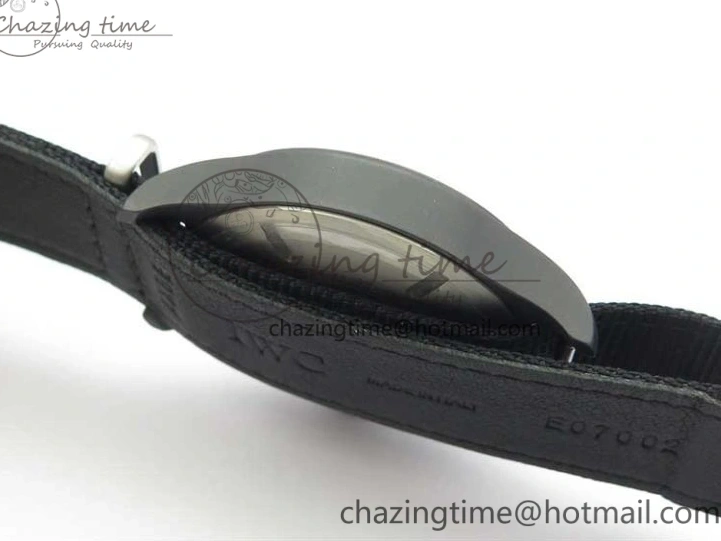 MIROTIME 0223 Pilot IW326901 Real Ceramic MK 1:1 Best Edition Black Dial On Nylon Strap MIYOTA FastDry 7126